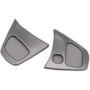 auto interieur Auto Detector Sticker Cover Stuurwiel Interieur Kit Trim Lamp Frame Onderdelen Kappen 2 Stuks Voor Fiat Voor Talento 2019-2021 interieur accessoires (Kleur : Matte)