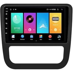 Dubbele DIN Android 14 autoradio voor VW Volkswagen Scirocco 3 2008-2014 9 Duim QLED Touch screen-met Draadloze Carplay Android Auto GPS navigatie 4G WiFi Stuurwielbediening achteruitrijcamera(A,P2 WI