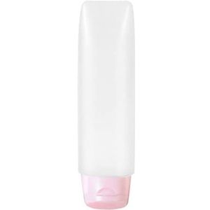 Reizen Squeeze Fles Douchegel Tandpasta Container Hervulbare Lekvrije Pocket Knijpbare Dispenser Buis Accessoires 50ML Roze