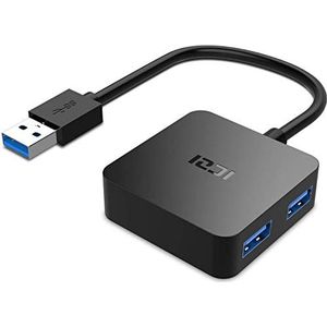 ICZI USB Hub, USB Hub 3.0 voor 5Gb/s USB Splitter, Multi USB voor pc/computer, compatibel met Windows XP/Vista/7/8/10, Mac OS, Linux