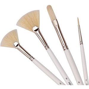Repino Waaierkwasten set 88260 Liner Filbert Brush kunstenaarskwast van de fijnste kwaliteit penseelset voor olieverf, acrylverf, enz.