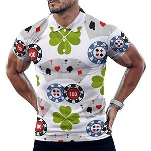 Casino Games Roulette Joker Slot Machine Poker Grappige Mannen Polo Shirt Korte Mouw T-shirts Klassieke Tops Voor Golf Tennis Workout
