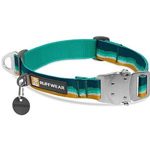 RUFFWEAR - Top Rope Halsband, Reflecterende Kraag met Metalen Gesp voor Dagelijks Gebruik, Zeeschuim, 11""-14