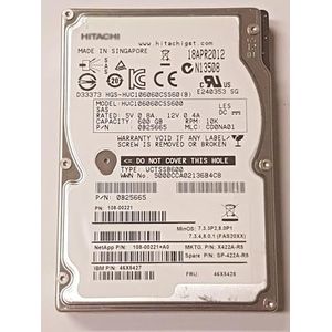 Hitachi 600 GB SAS II HUC106060CSS600 10K RPM 64MB HDD 2.5"" interne harde schijf