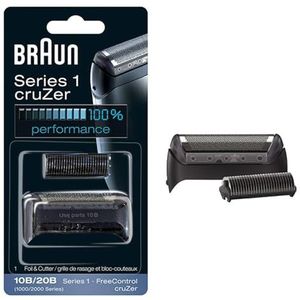 Braun Series 1 10B Elektrisch Scheerapparaat Vervangende scheerkop Cassette - Zwart