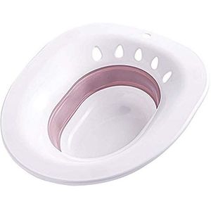 Sitz-bad voor toilet aambeien - MissZM, voor postpartum zwangere vrouwen of aambeien, opvouwbare hangende opslag, grote capaciteit, privéverzorging, wassen, anti-overloop toiletbril