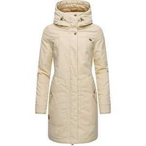 Ragwear Parka, dames warme winterjas, Jannisa XS - 6XL, beige, L