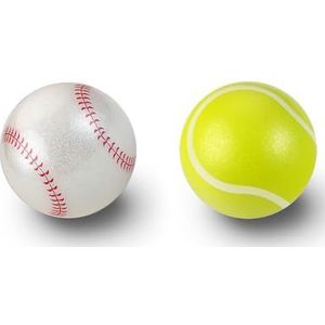 Perixx PERIPRO-303X2I 3,4 cm Sport Trackball 2 stuks Pack voor trackball muis - Tennisbal en Baseball Design - Compatibel voor M570, M575, PERIMICE-517/520/717/720 en anderen