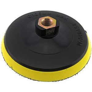 PRODIAMANT Opnamebord 125 mm M14, flexibele klittenband-steunschijf met dempend schuim voor nat en droog slijpen, beton, metaal, steen, lak