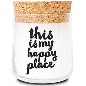 Feel Good Candle | Geurkaars in glas | Lantaarn | Kaars als cadeautje en voor decoratie (happy place, Kaneel - Sinaasappel)
