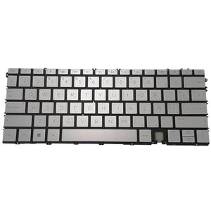 Toetsenbord met achtergrondverlichting voor HP Spectre 14-EF X360 2-in-1 -EF000 TPN-C155 Toetsenborden Blauwe toetsen(Latin silver)