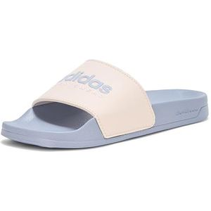 adidas Unisex Adilette Shower Slides Sandal, Putty Mauve/Silver Violet/Ice Lavender, 12 US Men