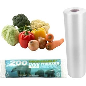 Voedsel Vriezer Zakken Hergebruik en recyclen middelgrote of grote grootte (1, M)