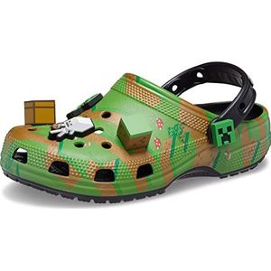 Crocs Unisex's Minecraft verhoogde klomp, Meerkleurig, 37/38 EU