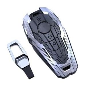 Autosleutelhangerafdekking Voor E Klasse Zinklegering Zwarte Autosleutel Bescherming Shell Cartoon Slimme Afstandsbediening Sleutel Cover Auto Accessoires Sleutel Shell(Silver)