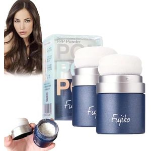 Fujiko Dry Shampoo, Fujiko Hair Powder, Fujiko Pon Pon Powder, Dry Shampoo Powder, Fluffy Powder for Lazy People, No-Wash Fluffy Powder(2pcs)
