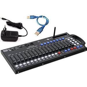 DJ-controller Draadloze DMX Controller Stage -verlichting DJ Apparatuur DMX512 Console for Disco -partij LED Schijnwerper voor het leren mixen