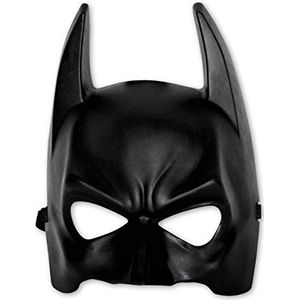 Batman 2908598 Cool masker voor volwassenen, zwart halfmasker van kunststof, eenheidsmaat