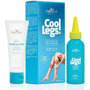 Belle Azul Cool Legs Instant Gel verlichting voor vermoeide en pijnlijke benen, verbetert de bloedsomloop en verminderd spierpijn 100 ml.