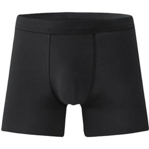 Ultra-absorberende incontinentie-boxershort voor heren, lekvrij, herbruikbaar, zacht en comfortabel incontinentieondergoed (zwart-1 stuk, XXXL)