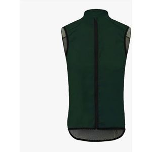 YGLEEULI Fietsjack heren fietsvest zomer fietspak vest racefiets ultra licht winddicht rijvest voor mannen en vrouwen (donkergroen, EU-XXXL)