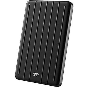 Silicon Power externe SSD Bolt B75 Pro USB 3.1 Gen 2 met USB-C naar USB-C/USB-A kabel, 1 TB, zwart