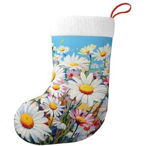 MGGAklp Zomer Bloemen Madeliefjes Bloem Print Kerst Kousen Snoep Zakken Voor Familie Vakantie Party Kerstboom Decoraties