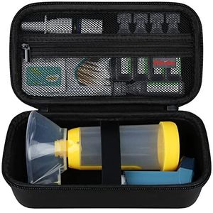 Elonbo Draaghoes voor Astma Inhalator voor Kinderen en Volwassenen, Maskers, Inhalator Houder Astma Reis Organisatietas, Zak Past Allergiemedicijnen, Ventolin Inhalator, Zwart (Alleen de Hoes)