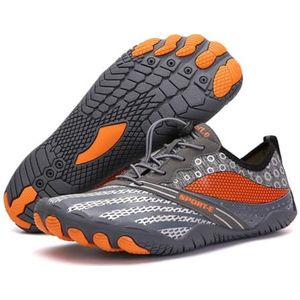 DRULINE Unisex blotevoetenschoenen, sneldrogend, blotevoetenschoenen, badschoenen, trailschoenen voor outdoor, sport, Dive, orthopedische blotevoetenschoenen, grijs, 42 EU