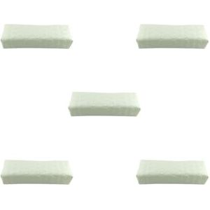 5 Set van Nail Art Hand Kussen Houder Zachte PU Lederen Spons Armsteun Hart Nail Kussen Manicure Accessoires, Wit