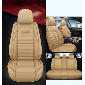 Stoelhoezen Beschermhoezen Volledige Set Auto Seat Cover Voor Ds Voor Citroen C3 Voor Berlingo Voor Aircross C4 Voor Cactus Voor Picasso C5(Beige)