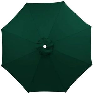 GCYEIDMA Vervangende parasolhoes, tuinparasol, vervangende luifel, 6/8 ribben, buitenluifel, kraam, paraplu, zonnescherm, vervangende doek, waterdichte bovenstof (groen, 6-bot-2 m)