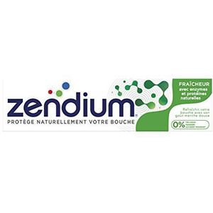 Zendium Tandpasta (voor een natuurlijk frisse Adem Fresh Mint, met eiwitten en enzymen) (6 x 75 ml)