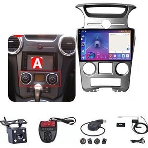 Android Double Din Car Stereo 9 Inch Touchscreen Autoradio Autotoebehoren Multimedia Stuurwielbediening met Navigatie Plug And Play Voor Kia Carens 2007-2011 (Size : M100S WIFI 1G+16G)