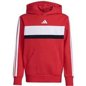 ADIDAS SPORTSWEAR - Hoodie - Rood/Wit - Katoen/Polyester