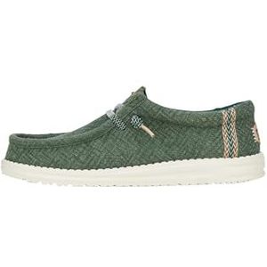 HEYDUDE - Wally - Instapper - Sea Green - Jute - Vegan Materiaal