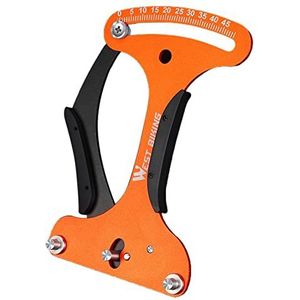 Chen0-super Spaakspanningsmeter | Aluminiumlegering Fietsgereedschap Spaakspanningsmeter Nauwkeurige meting | Fiets Spaakspanningsmeter Meetgereedschap voor Fietswiel Spaken Correctie, Oranje