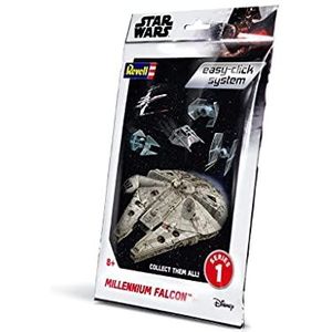 Revell Easy-Click 01100 Star Wars Millennium Falcon (Han Solo) Schaal 1:241 Ongebouwd/Voorgekleurd/Klik-samen (niet lijm) Plastic Model Kit
