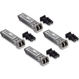 TRENDnet - TEG-MGBSX/4 - SFP Multi-Mode LC Module - Ondersteunt tot 1,25 Gbps - 4-Pack