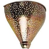QAZQA Maruf,sinbad,zayn - Oosterse Wandlamp Voor Binnen - 1 Lichts - D 11.5 cm - Brons - Woonkamer