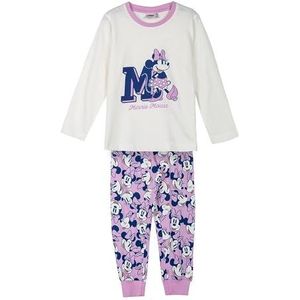 CERDÁ LIFE'S LITTLE MOMENTS Lange single-jersey, exclusief design, comfortabel en zacht, pyjama Minnie Mouse, uniseks, kinderen, Roze, 4 Jaar