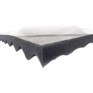 Dibapur Schuim - noppenschuim - zelfklevend - 200cm x 100cm x 3cm