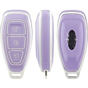 Autosleutel beschermhoes TPU Auto Smart Key Case Cover Shell Voor Ford Voor Focus 3 4 ST Voor Mondeo MK3 MK4 Voor Fiesta Voor Fusion Voor Kuga Bescherm Accessoires Sleutel Shell(4)