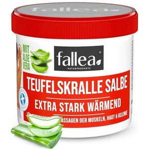 Fallea Duivelsklauw Warmtecrème, intensieve verwarmende crème, 500 ml, duivels hete zalf verlicht, maakt spanning in de rug, nek, schouders, gewrichtsklachten, spierpijn