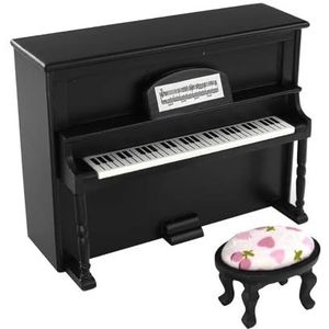 miniatuur muzikale ornamenten Miniatuur houten klassiek pianomodel DIY handgemaakt klein muziekinstrument model prachtige miniatuur displaydecoratie (Color : 3)