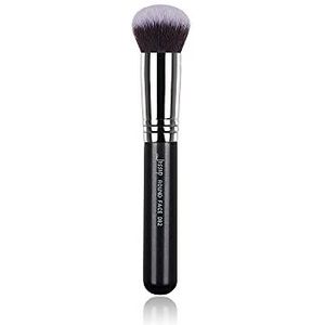 Jessup Make-up Kwasten Basic Kabuki Fundering Kwast Professionele Gezichtsborstels voor Fundering Synthetisch Haar Zwart B082-082