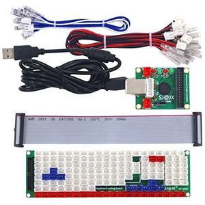 SJ@JX Development Keyboard Encoder Board Game Controller DIY LED Keyboard Development Board Media Music USB Encoder 104/88 Keys Arcade DIY Kit