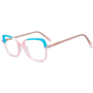 Halloween-cadeau Modieuze montuur, Unisex titanium brilmonturen in meerdere kleuren(Pink Clear)