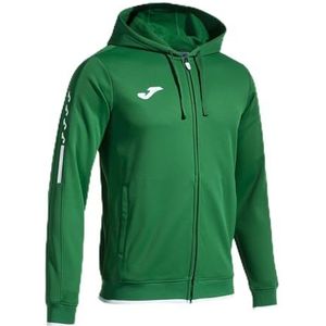 Joma - Heren sweatshirt - Olympiade - capuchon - ritssluiting, Groen, XXL