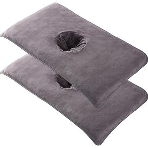 Massagetafelhoes Met Gezichtsgat, 2 Stuks For Ontspanning En Spabehandelingen. Ideaal, Herbruikbare Spa-bedhoes For Schoonheidssalons En Thuisgebruik.(40 * 80cm)